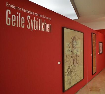 Blick in die Ausstellung "Geile Sybillchen". Foto: Horst-Janssen-Museum