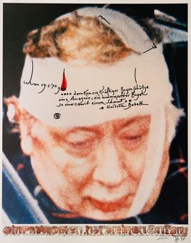 Horst Janssen, Grafikzyklus 19.5.1990, Blatt 4, reproduzierte Fotografie © VG Bild-Kunst, Bonn 2024
