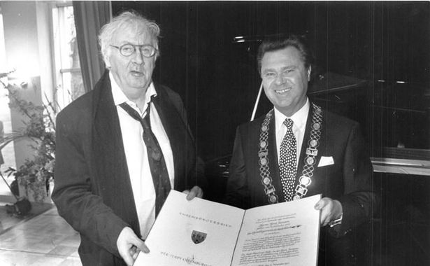Horst Janssen receives the honorary citizenship of Oldenburg © Nordwest-Zeitung, Gerolf Schmidt