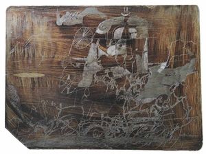 Radierplatte von Horst Janssen: Die fehlende Ecke bedeutet, dass keine Nachdrucke mehr erlaubt sind © (Horst Janssen) VG Bild-Kunst Bonn, 2026