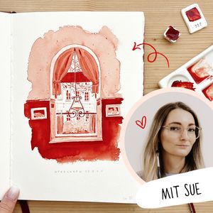 Aquarell mit Sue. Bild: May & Berry