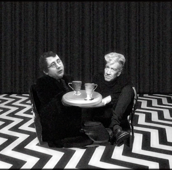 Horst Janssen und David Lynch beim Kaffee © Dana Salih
