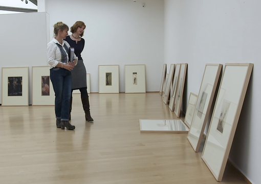 Blick hinter die Kulissen beim Ausstellungsaufbau. Bild: Jörg Eberhardt