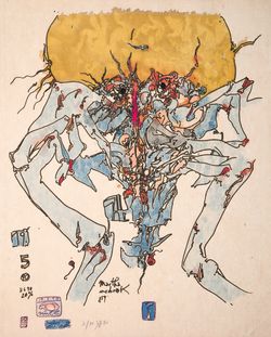 Horst Janssen, 19. Mai 1990, Blatt 8, 1990, Radierung, 55,7 x 46,7 cm © VG Bild-Kunst Bonn, 2026