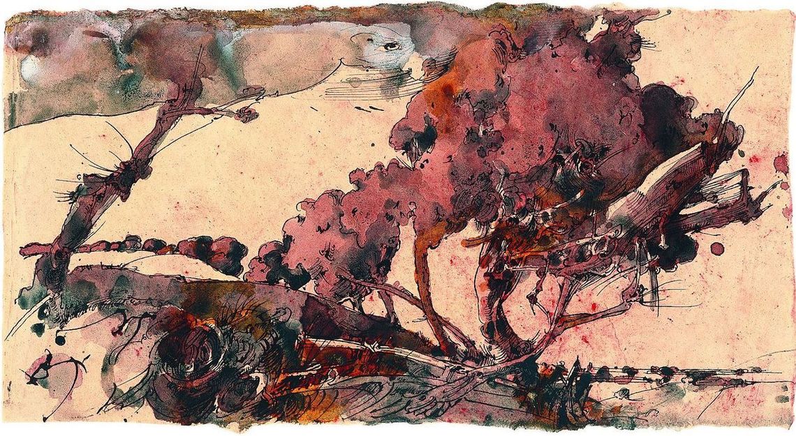 Horst Janssen, Bobethanien, Ohne Jahr, Aquarell über Feder © VG Bild-Kunst, Bonn 2018