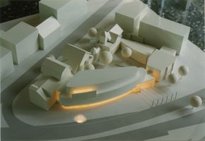 Architekturmodell vom geplanten Museum. Foto: Stadt Oldenburg