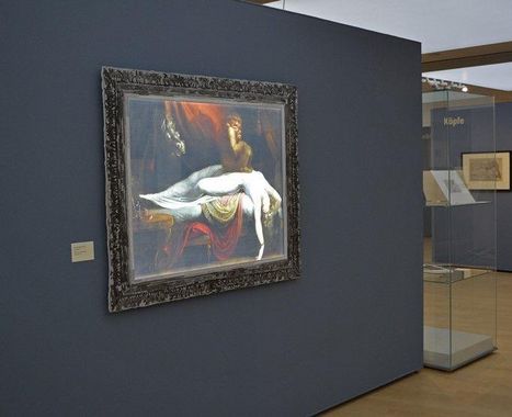 Ausstellungsansicht mit Füsslis Nachtmahr. Foto: Horst-Janssen-Museum