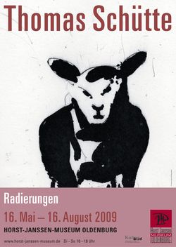 Ausstellungsplakat von 2009 © (Thomas Schütte) VG Bild-Kunst Bonn, 2009