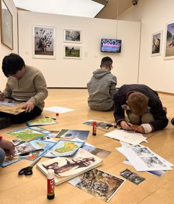 Schüler der Schule Borchersweg im Horst-Janssen-Museum. Foto: Teréz Fóthy