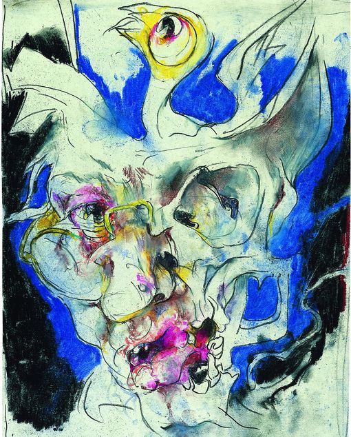 Horst Janssen, Selbst erweitert, 1993, Pastell © VG Bild-Kunst Bonn, 2026