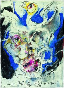 Horst Janssen, Selbst erweitert, 1993 © VG Bild-Kunst Bonn, 2026