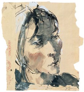 Horst Janssen, B.Birgit Jacobsen, 1974 © VG Bild-Kunst, Bonn 2025