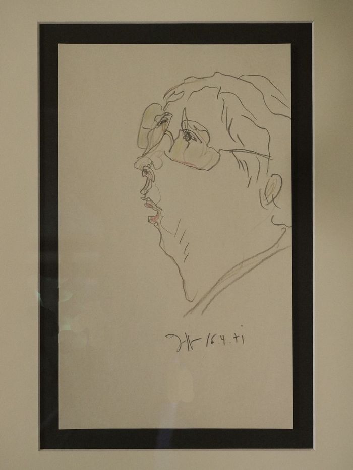 Horst Janssen, Selbst mit gelber Brille, Foto: privat © (Horst Janssen) VG Bild-Kunst, Bonn 2020