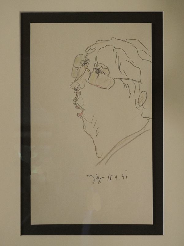 Horst Janssen, Selbst mit gelber Brille, Foto: privat © (Horst Janssen) VG Bild-Kunst, Bonn 2020