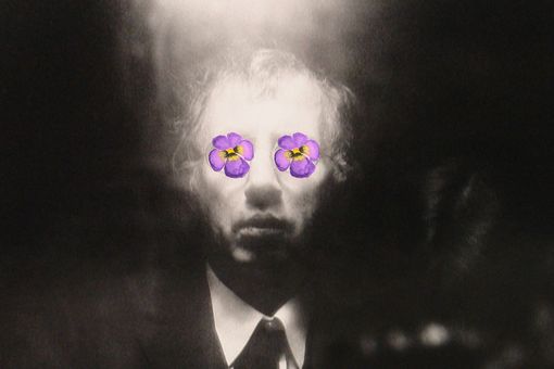 Horst Janssen, bearbeitetes Porträt. Foto: Karin Elmers