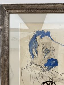 Horst Janssen, Nietzsche, Aquarell, 1989 © VG Bild-Kunst Bonn, 2026