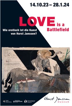 Ausstellungsplakat von 2023 © (Horst Janssen) VG Bild-Kunst Bonn, 2023