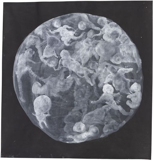 Nanne Meyer, Quantenschaum, 2020, Acrylfarbe und Gouache auf Papier, 104,5 x 97 cm, Foto: Lepkowski Studios, Berlin