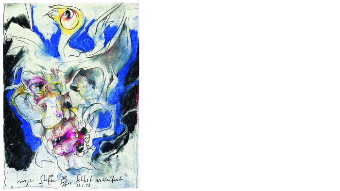 Horst Janssen, Selbst "erweitert", 1993