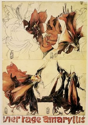 Vier Tage Amaryllis © Horst-Janssen-Museum