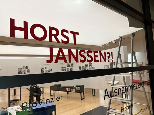 Umbaumaßnahmen in den Ausstellungen. Foto: Horst-Janssen-Museum