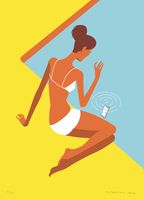 Christoph Niemann, Dropped Call, Siebdruck, 2022 © Christoph Niemann 2025