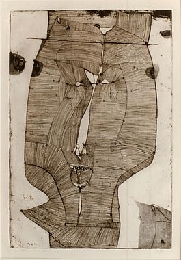 Horst Janssen, Paulette, etching, 1957, 79 x 53 cm © VG Bild-Kunst, Bonn 2018