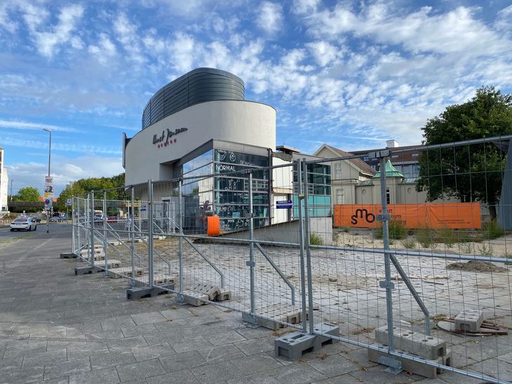 Horst Janssen Museum with construction fence. Photo: Horst Janssen Museum