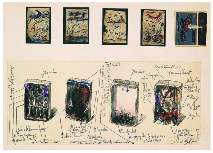 Horst Janssen, Allegorie der Tageszeiten nach Runge, 1974/1978