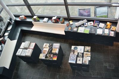 Blick von oben auf den Museumsshop. Foto: Horst-Janssen-Museum