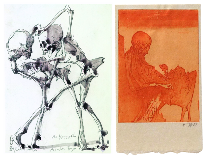 Horst Janssen, Falscher Tango, 1985; Horst Janssen, Finis, 1983