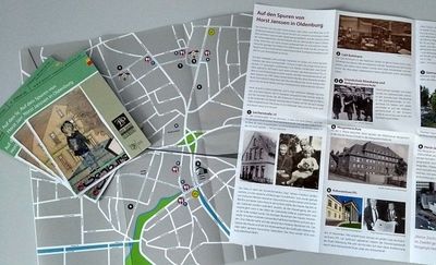 Flyer "Auf den Spuren von Horst Janssen". Foto: Horst-Janssen-Museum