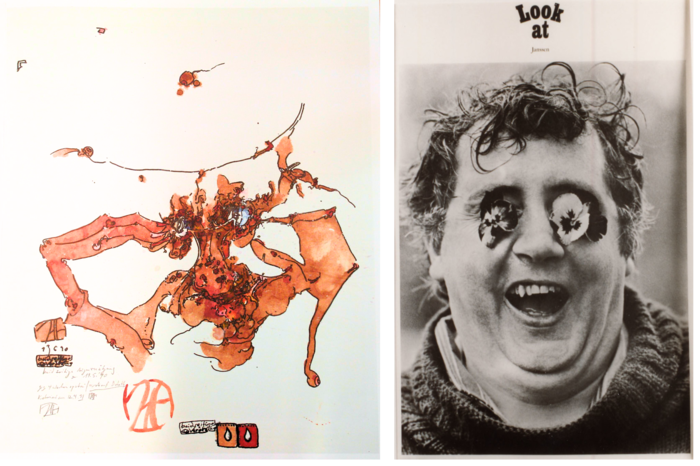 Horst Janssen, 19. Mai 1990/ Der Foliant, Blatt 6, 1990; Thomas Höpker, Look at Janssen, n.d.