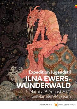 Ausstellungsplakat von 2021 © Ilna Ewers-Wunderwald