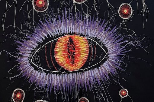 Andrea Ziegler, HAL, Freihand-Maschinenstickerei © VG Bild-Kunst Bonn, 2026