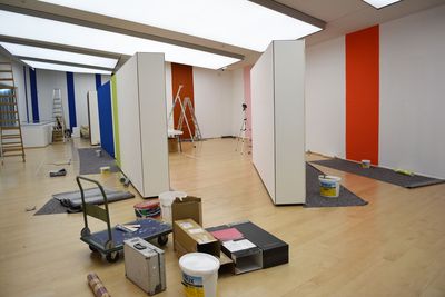Umbau des Sonderausstellungsbereiches. Foto: Horst-Janssen-Museum