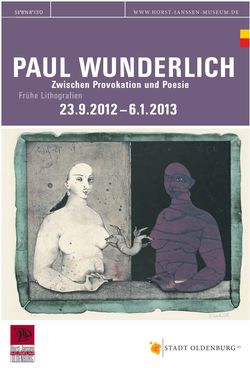 Ausstellungsplakat von 2012 © Paul Wunderlich