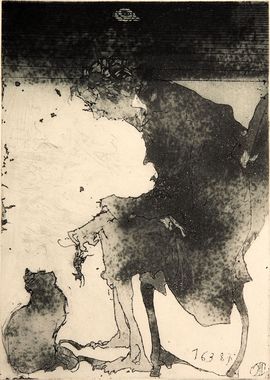 Horst Janssen, Morgen - Lydia, 1987, etching © VG Bild-Kunst Bonn, 2025