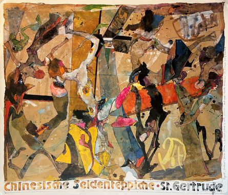 Horst Janssen, Chinesischer Seidenteppich, 1991, Plakat © VG Bild-Kunst Bonn, 2025