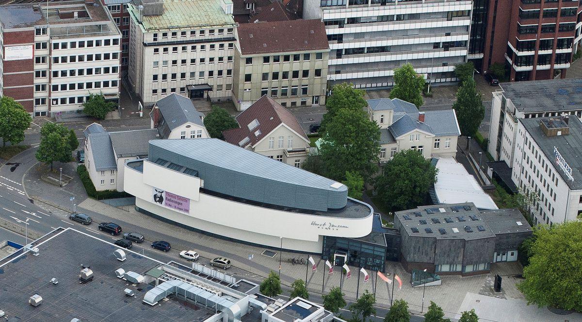 Luftbild vom Horst-Janssen-Museum. Foto: Oldenburger Luftbildarchiv (OLAR)