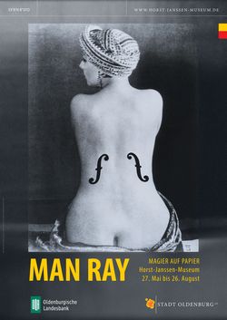 Ausstellungsplakat von 2018 © Man Ray Trust, Paris/VG Bild-Kunst Bonn, 2018