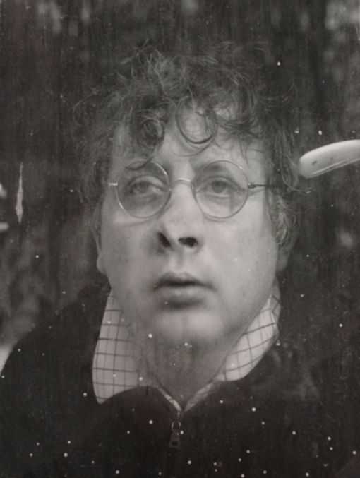 Horst Janssen vor einer Regenscheibe, Foto: Ingeborg Sello