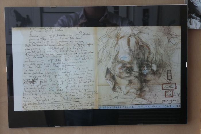 Horst Janssen, Selbstbildnis, Foto: Cees E. © (Horst Janssen) VG Bild-Kunst, Bonn 2020