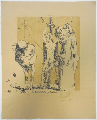 Horst Janssen, Fünf Vertraulichkeiten des Annettchen, 1985, Lithografie © VG Bild-Kunst, Bonn 2022