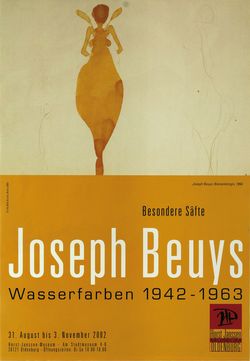 Ausstellungsplakat von 2002 © (Joseph Beuys) VG Bild-Kunst Bonn, 2002